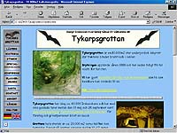 Tykarpsgrottan, 10000m2 kalkstensgrotta som f&ouml;rekommit i bl.a. Ronja R&ouml;vardotter & Kullamannen - 1998